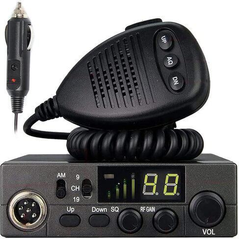 LT-5558 10M CB Radio AM/FM/SSB/CW الدعم PA ، المسح التلقائي ، ASQ ، القناة الفورية 9/19 ، 40 قناة ، معايرة SWR ، RF-Gain ، Black in Kuwait