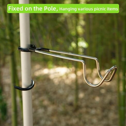 6 Pcs Fence Hooks used for Baseball Bag, Tent Accessories for Inside | Safety Metal Buckle Hook for baseball coaching accessories, Softball Bag, Outdoor Sports Backpacks, Water Cups, Tent Hooks in Saudi Arabia