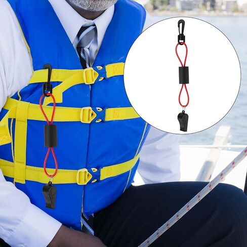 Boat Whistle with Lanyard, Whistle with Lanyard for Safety Boat Survival Shrill Loud Blast Emergency Accessory for Boating Marine Life Jacket Lifeguard Hiking Kayak Camping Rescue Signaling in Saudi Arabia
