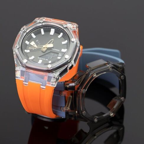 مجموعة تعديل شفافة لـ GA2100 GA2110 حالة PC ， لـ GAB2100 2110 إكسسوارات استبدال حزام مراقبة المطاط in Kuwait