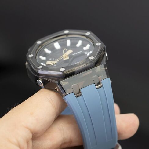 مجموعة تعديل شفافة لـ GA2100 GA2110 حالة PC ， لـ GAB2100 2110 إكسسوارات استبدال حزام مراقبة المطاط in Kuwait