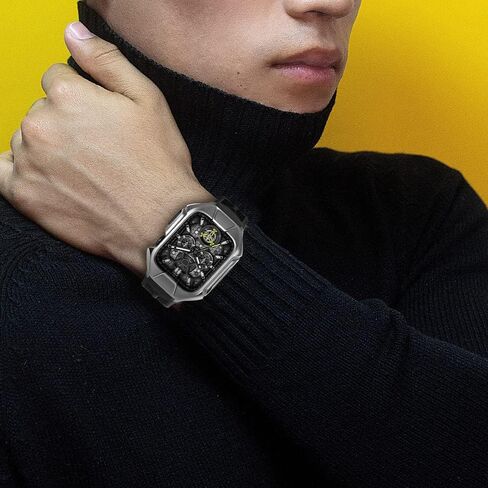 MSLRYGM Soft Band + Metal Case Sets for 45mm 44mm Strap Luxury Sport Wristband for iWatch Series 8 7 6 5 4 SE Bracelet Correa in Saudi Arabia