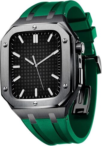 MSLRYGM For Mod Kit Rugged Stainless Steel Case With Bands For Series 7 (45mm) And Series 6/SE/5/4 (44mm) Mod Kit Accessories in Saudi Arabia