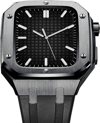 MSLRYGM For Mod Kit Rugged Stainless Steel Case With Bands For Series 7 (45mm) And Series 6/SE/5/4 (44mm) Mod Kit Accessories in Saudi Arabia
