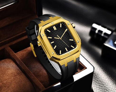 mslrygm for men women women cover metal protection cover with silicone silicon strackproof pumper for band 45mm 44mm mm in Saudi Arabia