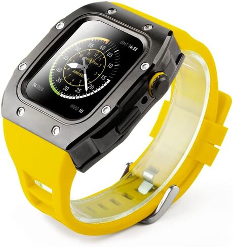 MSLRYGM New Case for Strap Stainless Steel Protective Cover for Iwatch Series 6 5 SE Band 44mm Modification Kit Accessories in Saudi Arabia