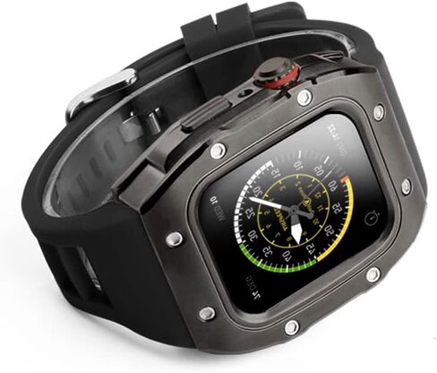 MSLRYGM New Case for Strap Stainless Steel Protective Cover for Iwatch Series 6 5 SE Band 44mm Modification Kit Accessories in Saudi Arabia