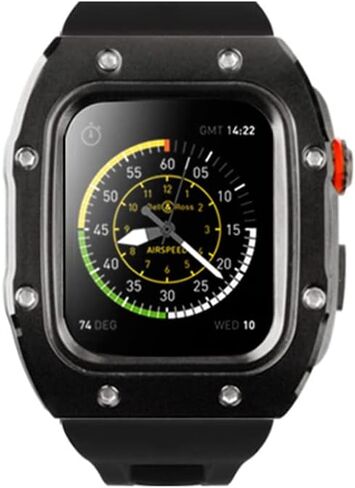 MSLRYGM New Case for Strap Stainless Steel Protective Cover for Iwatch Series 6 5 SE Band 44mm Modification Kit Accessories in Saudi Arabia