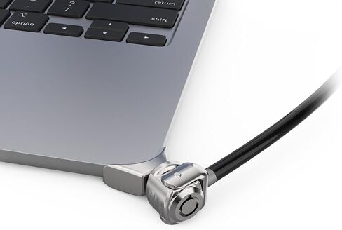 Compulocks Ledge Lock Adapter for MacBook Air 15" M2-M4 with Keyed Cable Lock Silver in Kuwait