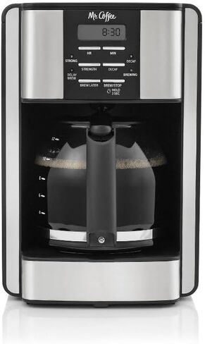 Mr. Coffee 12-Cup قابل للبرمجة من الفولاذ الأسود/غير القابل للصدأ: بالتنقيط ، الإغلاق التلقائي ، أجزاء آمنة غسالة الصحون in Saudi Arabia