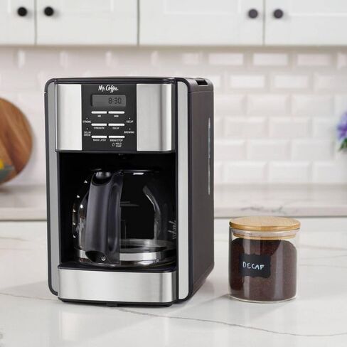 Mr. Coffee 12-Cup قابل للبرمجة من الفولاذ الأسود/غير القابل للصدأ: بالتنقيط ، الإغلاق التلقائي ، أجزاء آمنة غسالة الصحون in Saudi Arabia