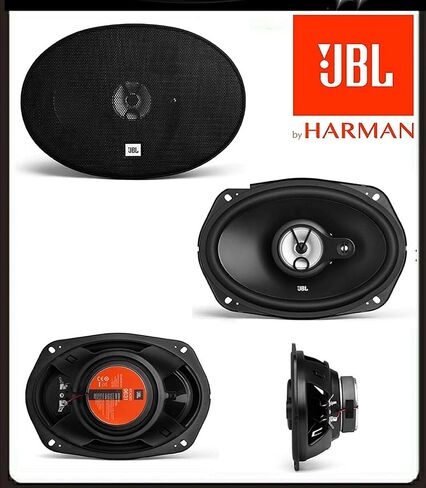 JBL Harman Kardon Stage1 9631 3-Way Oval Car Speaker Set - 300 Watt HiFi Speaker Boxes 16.5 x 23 cm | 6 x 9 Inches, Black in Saudi Arabia