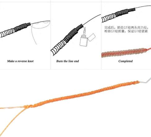 صيد البكرة عقدة FG GT RP خط السلك الأداة الأداة خط الصيد ويندر مساعدة ملحقات موصل Knotting (الأزرق) in Kuwait