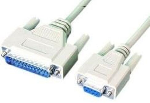 كابل Epson CEPS-003 ، مسلسل مودم فارغ ، DB-9 أنثى إلى DB-25 من الذكور ، 6 '، Beige in Saudi Arabia