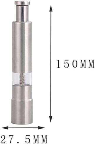 Thumb Push Pepper Mill Customization Portable Salt Grinder Cereals Herb Spice Adjustable Kitchen Grinding Tools in Saudi Arabia