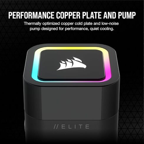 Corsair H60X RGB Elite CPU CPU CONDER - 16 RGLEDS Dynamic - SP120 Series Series PWM مع تقنية AirGuide - Intel® LGA 1700 ، 1200 ، 115x ، 2066 ، AMD® AM5/AM4 Sockets - Black (Renewed) in Saudi Arabia