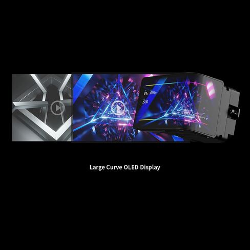 Thermalright Wonder Vision 360 Turbo ARGB Black AIO CPU Cooling, CPU Water Cooler System, 6.67 Inch Curved Screen with 2400x1080 Resolution, for AM4/AM5, LGA1851/1700, 7:3 Visual Scale Screen Ratio in Saudi Arabia