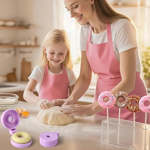 2 PCS Round Cake Pop Mold Shapes Press Set, 3D Printed Sphere Circle Cake Pop Cutter and Pusher, Baking Tools Accessories for Home Baking, Birthday Parties, Wedding Desserts in Kuwait