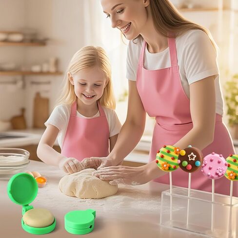 2 PCS Round Cake Pop Mould Set Set ، ثلاثية الأبعاد المطبوعة Circle Cake Cake Cutter و Supper in Kuwait