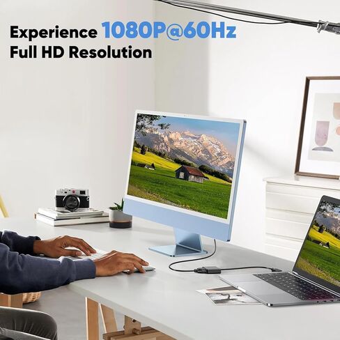 HDMI إلى VGA 10 عبوات ، محول HDMI-to-VGA أحادي الاتجاه إلى VGA من الذكور المطلي بالذهب إلى الإناث للمراقبة ، جهاز العرض ، HDTV ، الكمبيوتر المحمول ، الكمبيوتر ، سطح المكتب ، Chromebook ، Roku ، Xbox وأكثر من ذلك in Kuwait