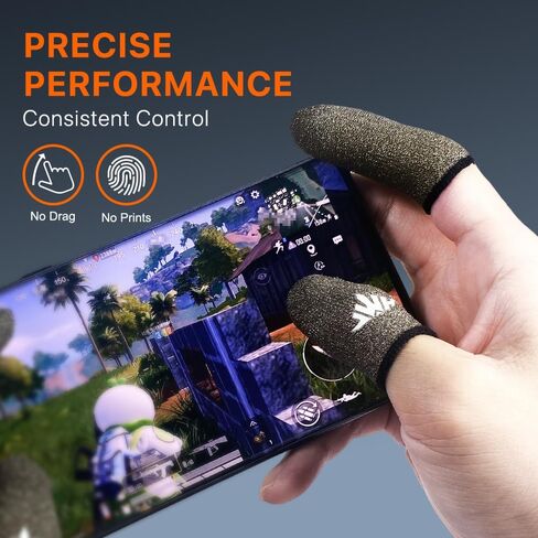 JWH Ultra-Thin Pure Silver Fiber Gaming Finger Thumb Sleeve, Silky Sensitivity,20 Pack Guantes para Dedos dedales Gamer profesionales,with 2 pcs Storage Box,Dedales Gamer,for PUBG Gaming Cots​ Gloves in Saudi Arabia