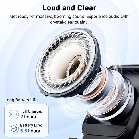 Induction Speaker with Phone Stand 5 in 1 Wireless Induction Bluetooth Audio for iPhone Android Phone Speakers Amplifier with Rechargeable Colorful Light, Birthday Gifts for Men Women Teens (Black) in Kuwait