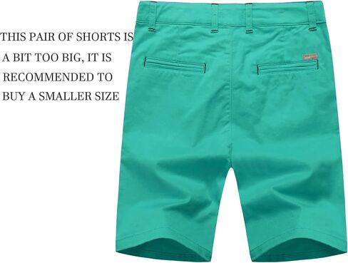 BASADINA Boys Shorts with Adjustable Waist School Chino Shorts for Kid 4-14 Years, 6 Colors to Choose in Kuwait