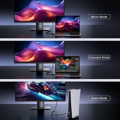 UGREEN NASYNC DXP8800 8-Bay Desktop NAS ، حزمة تخزين متصلة بالشبكة (Diskless) مع 8K HDMI 2.1 كابل معتمد 6.6 قدم in Saudi Arabia