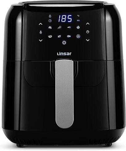 5.5 L Air Fryer - Digital Air Fryer - XL 6-Qt Family Size - One-Touch Digital Control Presets, Broil, Roast - Bake, Nonstick Dishwasher-Safe Parts - Automatic Shutoff in Saudi Arabia