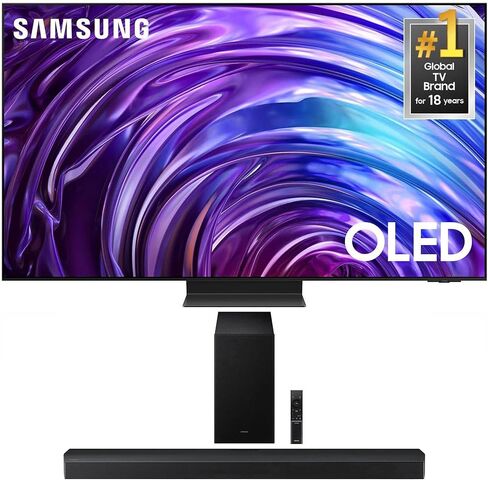 Samsung QN77S95DDFXZA 77 بوصة OLED 4K SMART TV مع Samsung HW-Q900F Q Soundbar 7.1.2 CH SPEWOOFER (2024) in Saudi Arabia