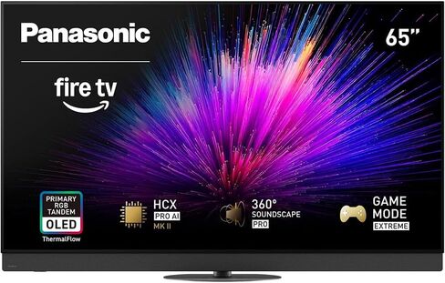 Panasonic TV-65Z95BP Z95BP Series 65 بوصة LED 4K Ultra HD SMART FIRE TV BUNDLE مع كابل 2x 6fts 4K HDMI ، والمسرح أساسيات وحزمة الحماية الحصرية 26 شهر in Saudi Arabia