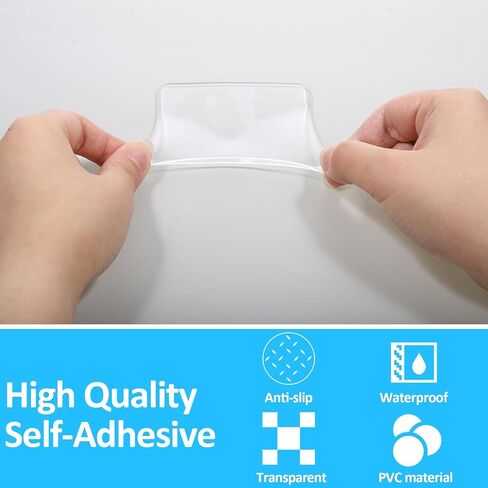 10 حزمة منصات هلام لزجة ، واضحة من وسادات الإمساك المزدوجة من جانب اللوحة اللصق القابلة للإزالة. in Kuwait