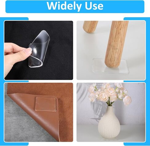 10 حزمة منصات هلام لزجة ، واضحة من وسادات الإمساك المزدوجة من جانب اللوحة اللصق القابلة للإزالة. in Kuwait