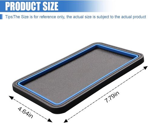Car Dashboard Anti-Slip Grip Mat, Cell Phone Holder Gel Pad, Multifunctional Dashboard Sticky Pad, Universal Vehicle Interior Accessories for GPS, Keychains, Sunglasses (Blue) in Saudi Arabia