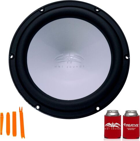wet sounds REVO10FAS2-B 10" Black Marine Subwoofer 2-OHM with Included Silver Saltwater Series Grill in Saudi Arabia
