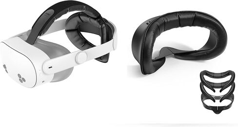 KIWI design K4 Head Strap, VR Headset Accessories and V4 Facial Interface 2 Face Pads Only Compatible with Quest 3S in Saudi Arabia