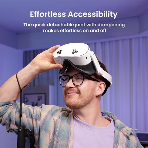 KIWI design K4 Head Strap, VR Headset Accessories and V4 Facial Interface 2 Face Pads Only Compatible with Quest 3S in Saudi Arabia