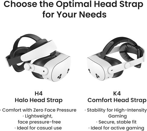 KIWI design K4 Head Strap, VR Headset Accessories and V4 Facial Interface 2 Face Pads Only Compatible with Quest 3S in Saudi Arabia