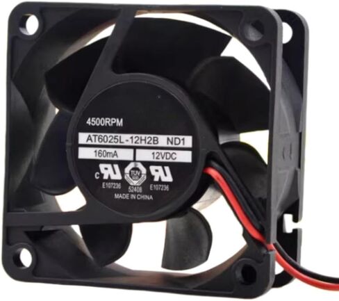 AT6025L-12H2B ND1 FAN 6CM لـ 12V 0.16A 6025 60X60X25MM 2-WARE مروحة التبريد in Saudi Arabia