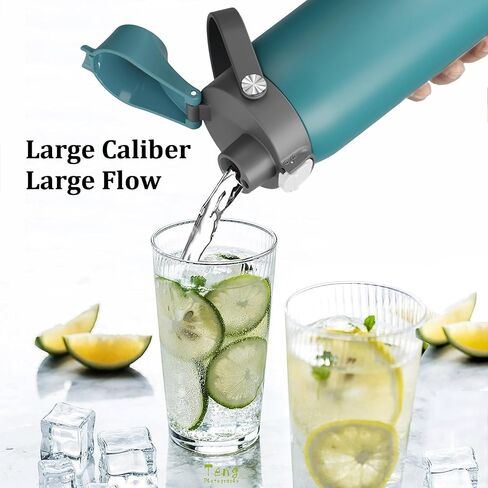 2 IN 1 Lid for Owala Freesip Water Bottle, Replacement Lid for Owala 16oz 24oz 25oz 32oz 40oz, One Button Water Bottle Top Lid, BPA-Free Owala Accessories, Leak-Proof and Dishwasher Safe in Saudi Arabia