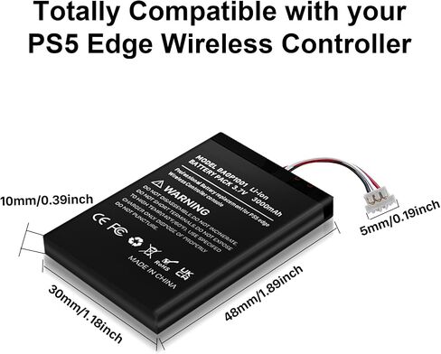 3000mAh Battery for Sony PlayStation Dualsense Edge Controller, New Upgrade High Capacity Replacement Battery for Sony PS5 Dualsense Edge Wireless Controller with Repair Tool Kit in Saudi Arabia