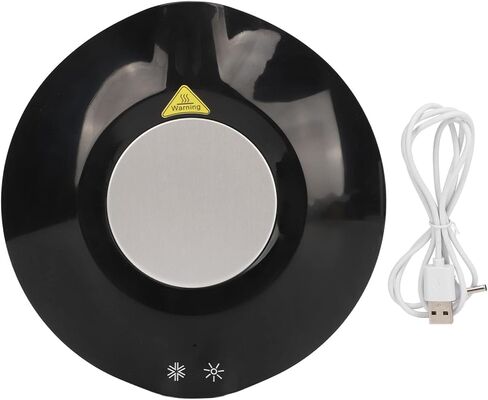 Heating Cooling Cup Mat USB Powered Electric Coffee Warmer Drinking Cooler Maximum 65 Degrees for Ceramic Cups Stainless Steel Cups Boxed Milk Milk Bottles ABS Plastic 441g in Saudi Arabia