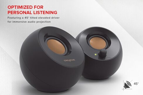 Creative Pebble 2.0 USB-Powered Desktop Speakers with Far-Field Drivers and Passive Radiators for PCs and Laptops (White) (Renewed) in Saudi Arabia