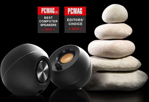 Creative Pebble 2.0 USB-Powered Desktop Speakers with Far-Field Drivers and Passive Radiators for PCs and Laptops (White) (Renewed) in Saudi Arabia
