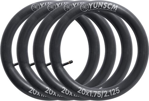 4-PCS 20 "أنابيب الدراجة 20x1.75/2.125 AV32MM Schrader Valve 20" أنابيب الدراجات المتوافقة مع 20 × 1 in Saudi Arabia
