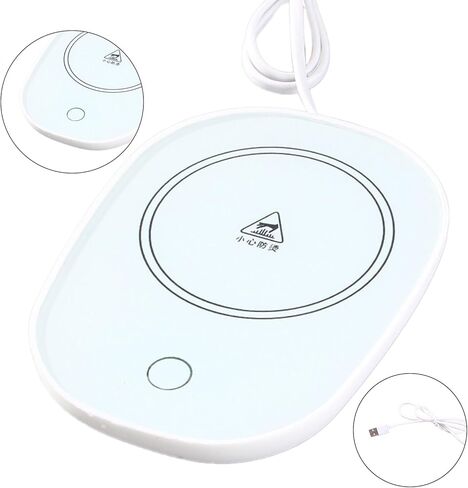 Electric Warmer Heater Coffee Mug Mats Heating Pad Thermostatic Thermals Heating Insulation Dish Cup Coasters Mats Home USB Cup Warmer Office Travel Mug Usb Coffee Auto Shutoff Plugs For Desk For Desk in Saudi Arabia