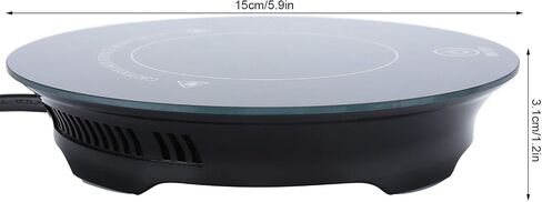 Ymiko Smart Coffee Warmer Touch Switch Fast Heating Constant Temperature USB Mug Heater for Desk (Black) in Saudi Arabia