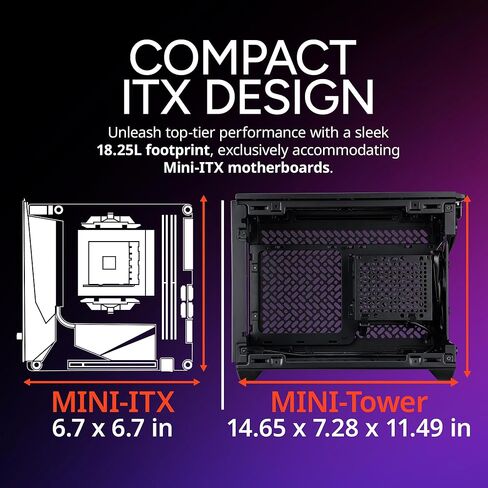 Cooler Master NR200P V3 MINI-ITX PC CASE ، أعلى 240 مم | 280 مم AIO ، PCIE 5.0 RISER ، 361.5MM MOUNT GPU Hound ، SFX PSU 130MM ، RTX 5090 | RX 7090 XT ، الألومنيوم ، نوع USB ، DIY ، in Saudi Arabia