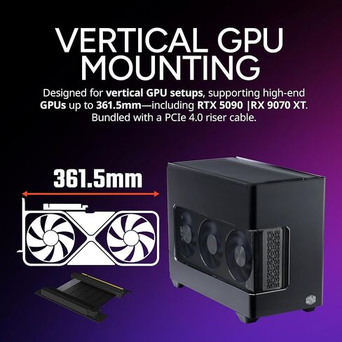 Cooler Master NR200P V3 MINI-ITX PC CASE ، أعلى 240 مم | 280 مم AIO ، PCIE 5.0 RISER ، 361.5MM MOUNT GPU Hound ، SFX PSU 130MM ، RTX 5090 | RX 7090 XT ، الألومنيوم ، نوع USB ، DIY ، in Saudi Arabia