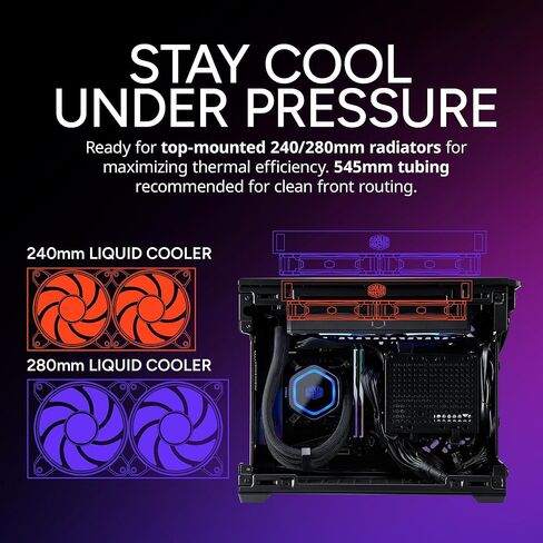 Cooler Master NR200P V3 MINI-ITX PC CASE ، أعلى 240 مم | 280 مم AIO ، PCIE 5.0 RISER ، 361.5MM MOUNT GPU Hound ، SFX PSU 130MM ، RTX 5090 | RX 7090 XT ، الألومنيوم ، نوع USB ، DIY ، in Saudi Arabia
